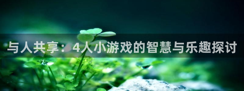 杏宇娱乐登录官网网址是什么：与人共享：4人小游戏的智慧与乐趣